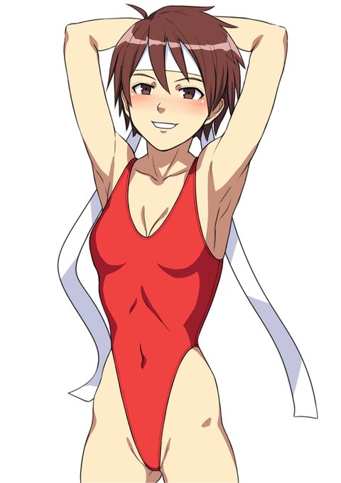 キャミィチュンリーに続いてさくらも描いてみたりー。ZERO時代の凛々しい声でハイグレして欲しい…! 