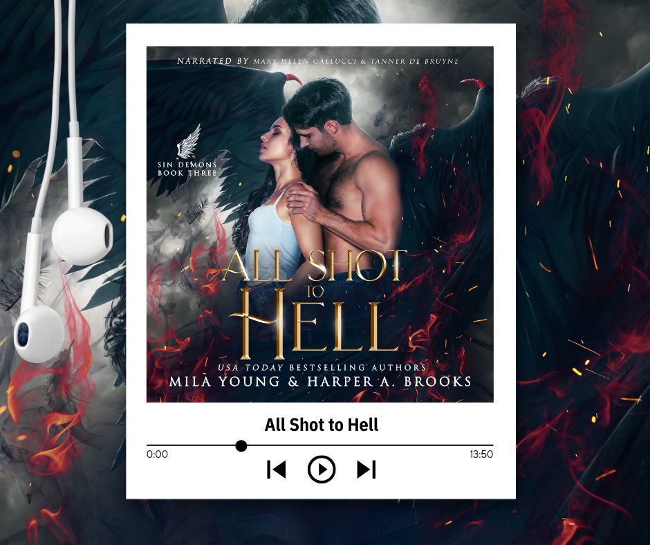 NOW AVAIALBLE IN AUDIO
 
All Shot to Hell Harper A. Brooks &amp; Mila Young
Narrators: Mary Helen Gallucci &amp; Tanner De Bruyne
 
Playing devil's advocate with three demons? There's no way I am ever going to win
 
amzn.to/3wx0STp
<a href="/HarperABrooks/">Harper A. Brooks</a> <a href="/MilaYoungAuthor/">Mila Young</a> @agarcia6510