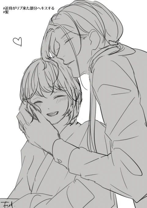 ②髪 