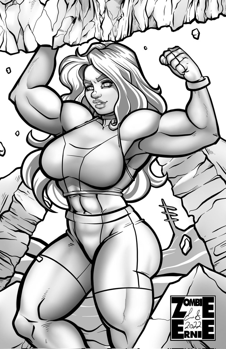 #SheHulk bit because I wanna. Always loved Jen. If it goes over well, I might have the "Spicy Variant" posted tonight.
Let me know if the interest is there~