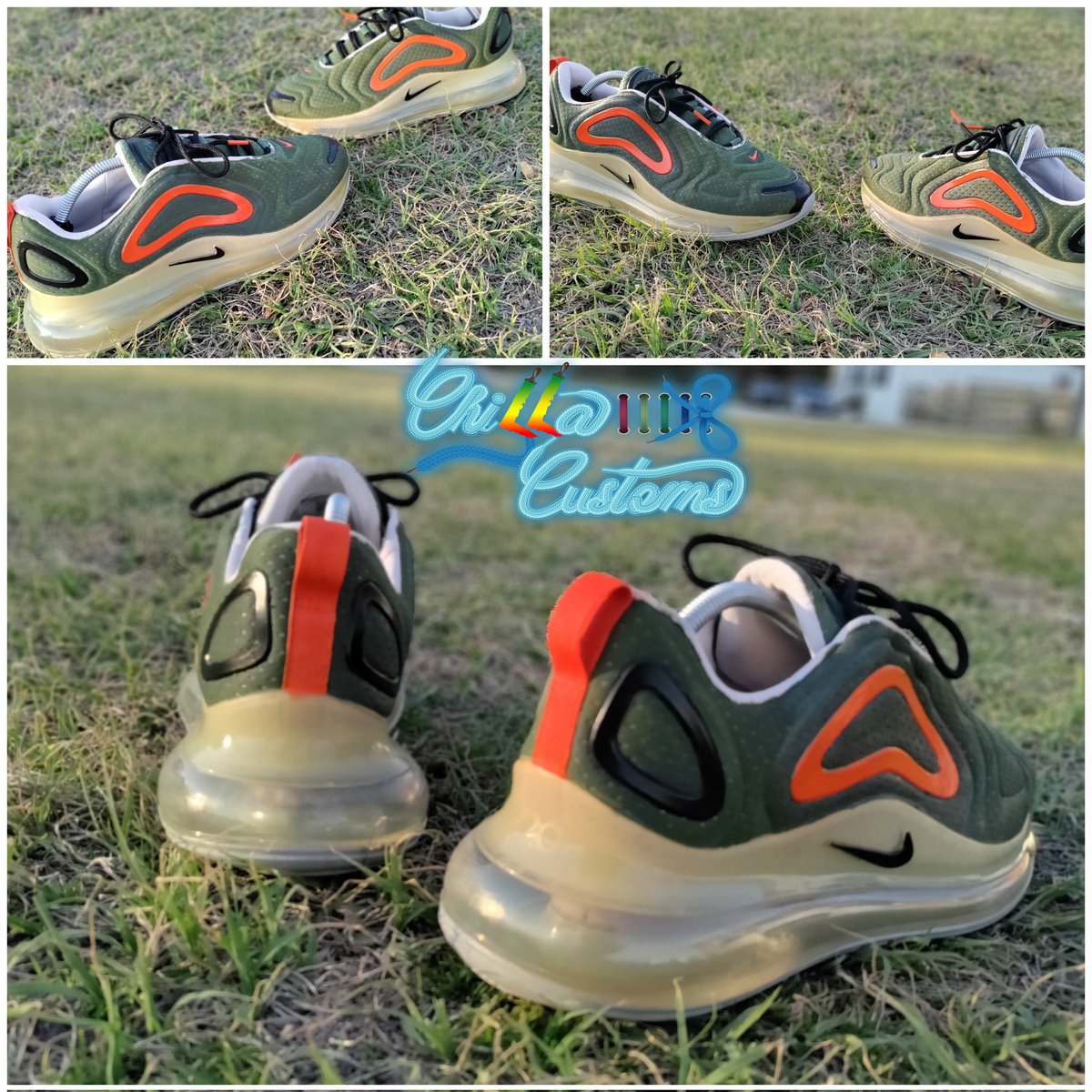 ChillaCustoms's tweet photo. Custom Air Max 720 by me.. #chillacustoms #nike #custom #airmax https://t.co/Oe3WAEY0lw