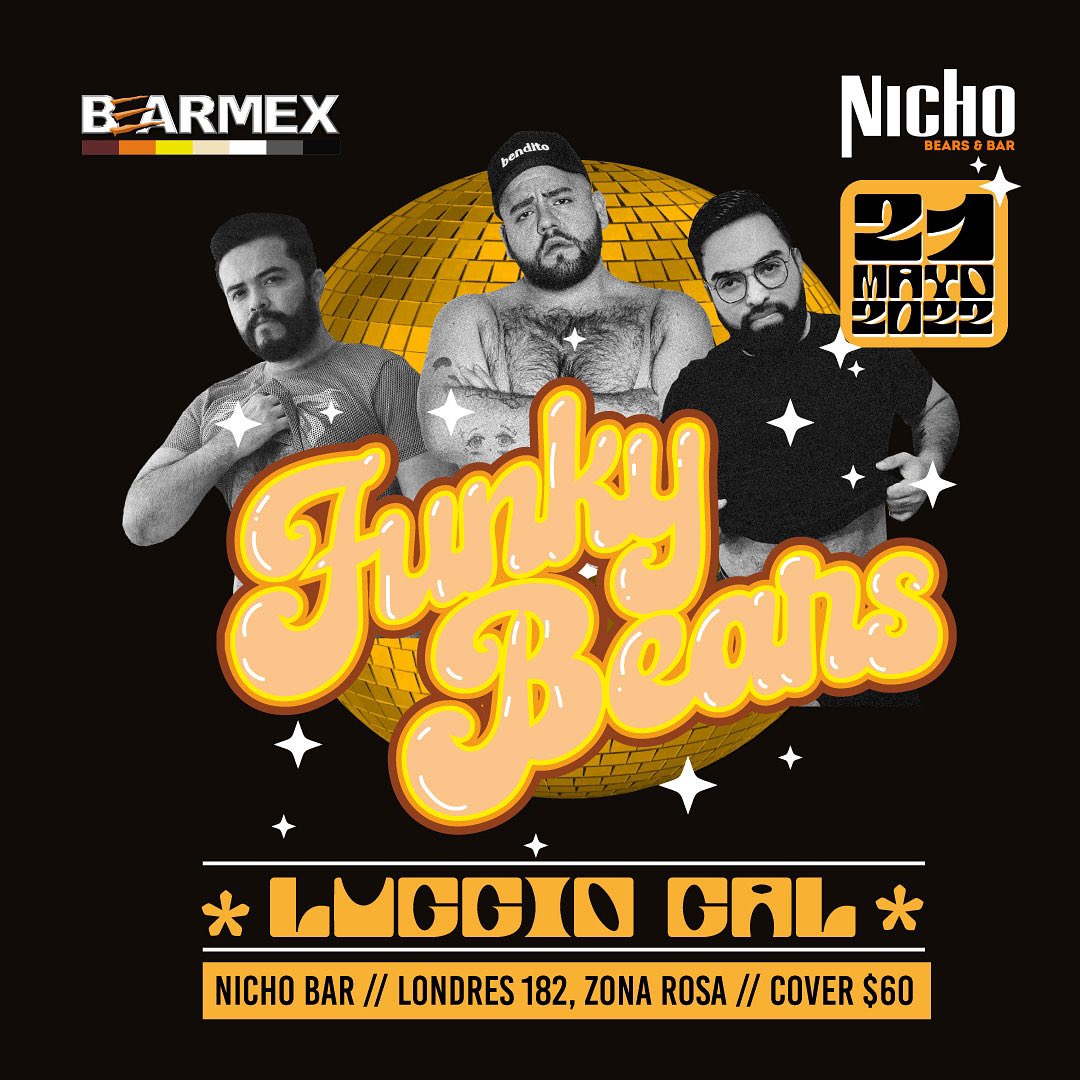 DelJavierr's tweet photo. Hoy en Nicho Bears & Bar:
#FunkyBears 🪩🐻❄️🐼🐻
Acceso 8:00 p.m. https://t.co/8FIt2apQMS