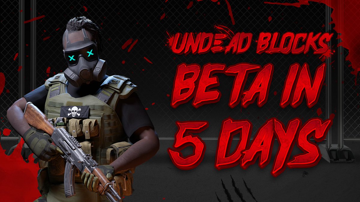 UndeadBlocks's tweet image. Only 5 Days Left until the Undead Blocks Public Beta Launches Worldwide! 🌎

Anyone with a PC or Mac will be able to download and get a taste of our full game experience coming in Q3 2022! 🎮
$UNDEAD #P2E #NFTGame #GameFi