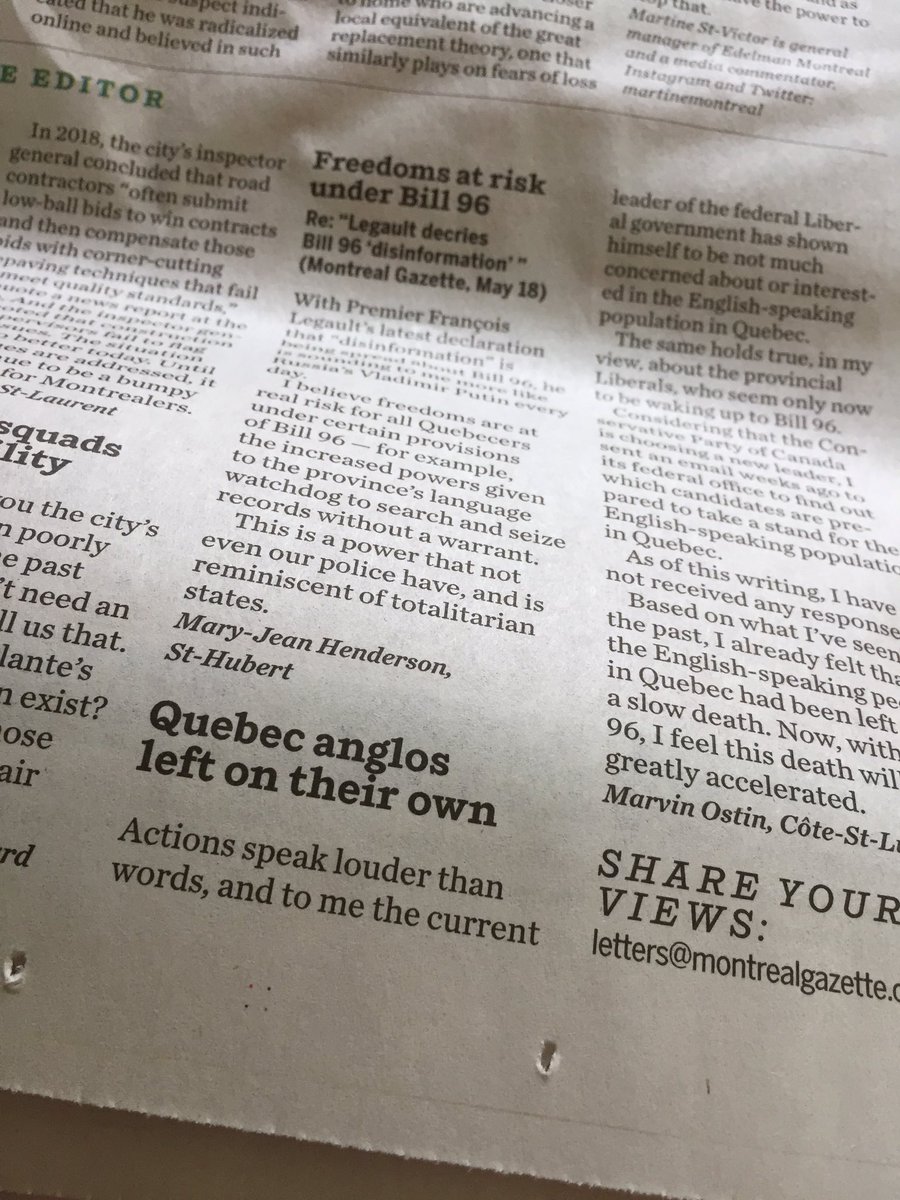 ksky67's tweet photo. @francoislegault @SJB_CAQ What a phenomenally crap job this horrific government is doing in this province!!! Abolishing English Language, murdered seniors, dangerous roads, decimated health system #killbill96 #racistquebec #caqastrophe https://t.co/AiyTIwagNJ