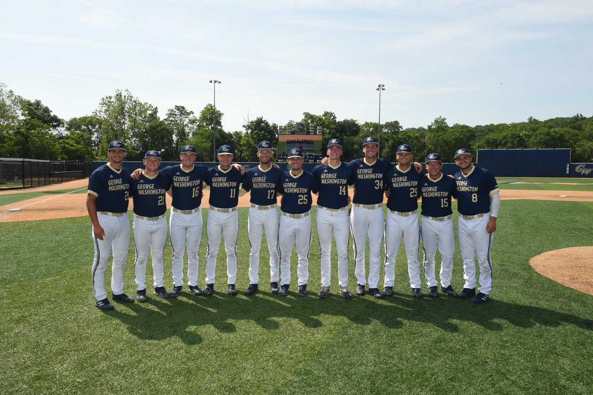 GWBaseball1's tweet photo. An incredible group of athletes and young men! 

Congratulations to all of our seniors, and thank you for all you've done to #RaiseHigh https://t.co/3WBdMLcaEf
