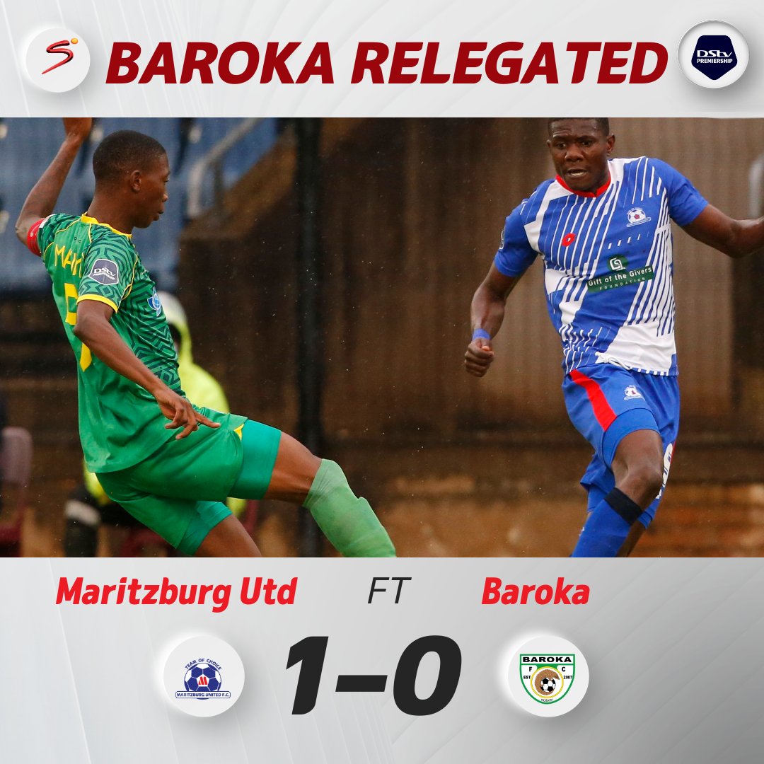 It’s the end of the road in the #DStvPrem for Baroka.

They will be playing in the #GladAfricaChampionship next season.