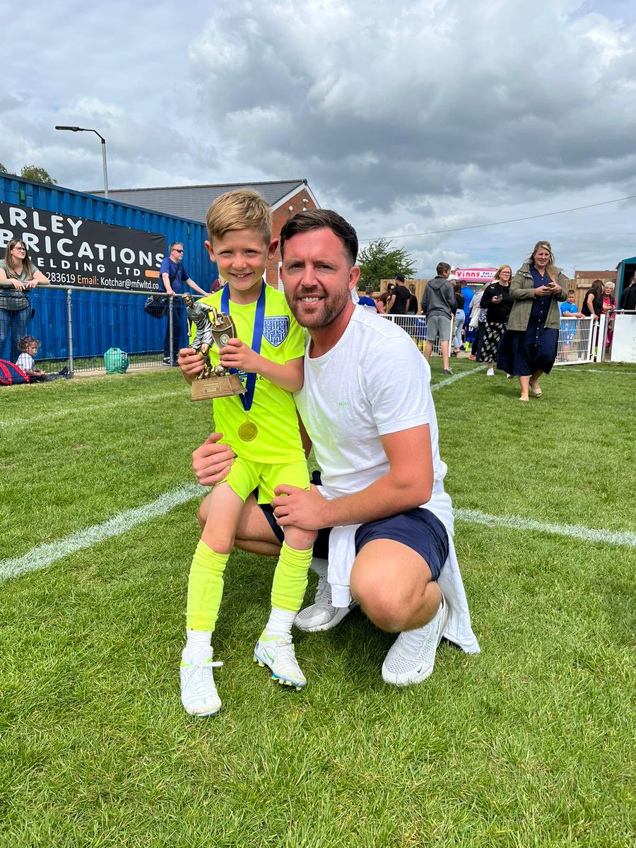 What a boy. Won the PSL Cup at his 1st competitive tournament and to his credit after a top all round performance with plenty of goals and assists he won Player Of The Tournament.The boy was electric  #prouddad #greatmemories I love this lad@EynesburyYouth⁩ ⁦@CUFC_Pre⁩