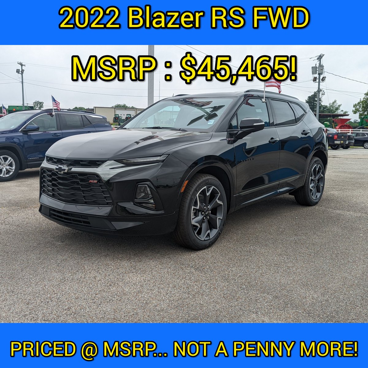 Check out this 2022 Blazer RS in stock at the all new Express Chevrolet Buick GMC in Brownsville! 

$ WE DO NOT CHARGE OVER MSRP $

Call or text us today at 985-662-9007! 

#ExpressChevroletBuickGMC
#ExpressChevrolet
#ExpressYourself