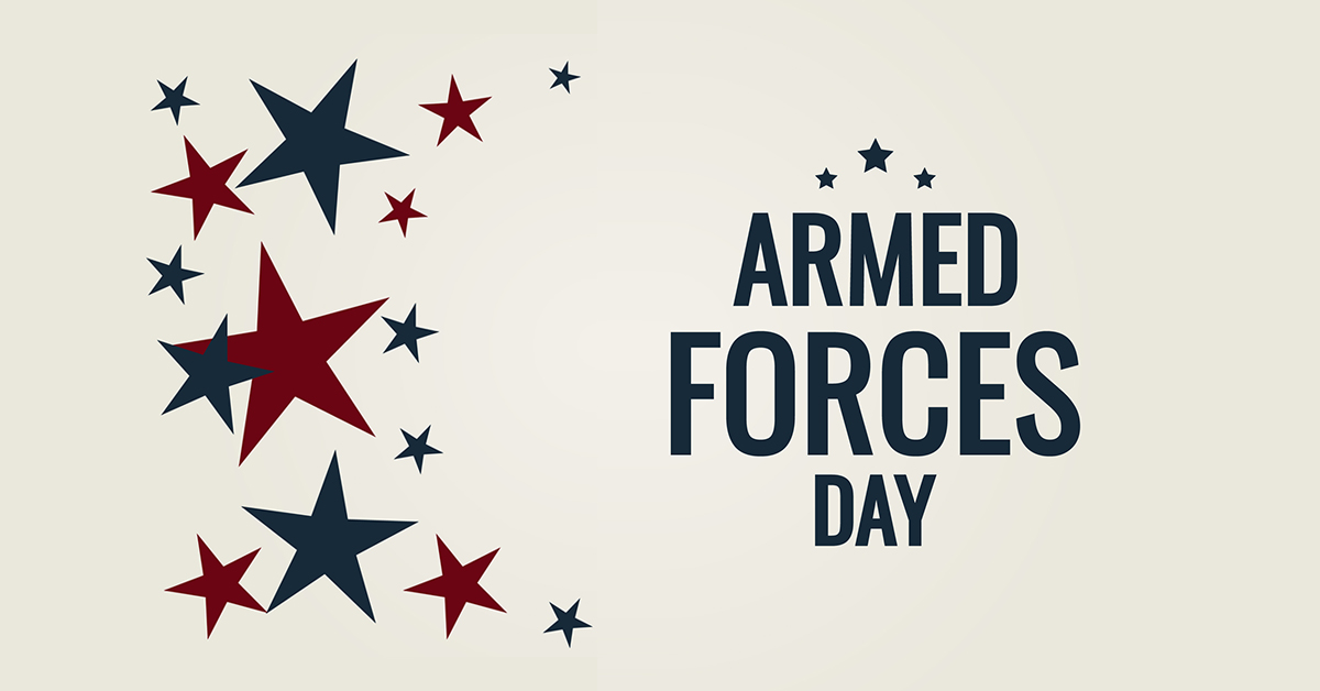Today, we celebrate Armed Forces Day! We're thankful for our team members and all who have served in the military and given of themselves for our country.