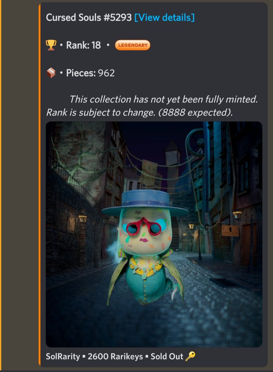 Just minted one awesome legendary <a href="/CursedSoulsNFT/">Cursed Souls | $SOUL</a>

Booo! #cursedsouls
