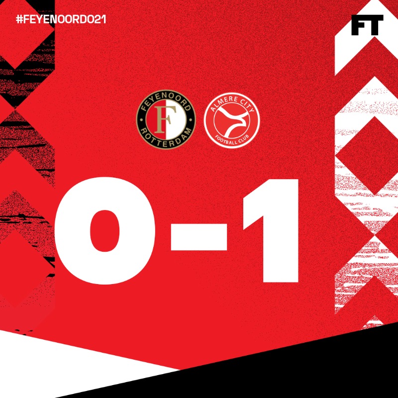 Feyenoord's tweet photo. #FeyenoordO21 verliest de finalewedstrijd... 😞

#feyalm