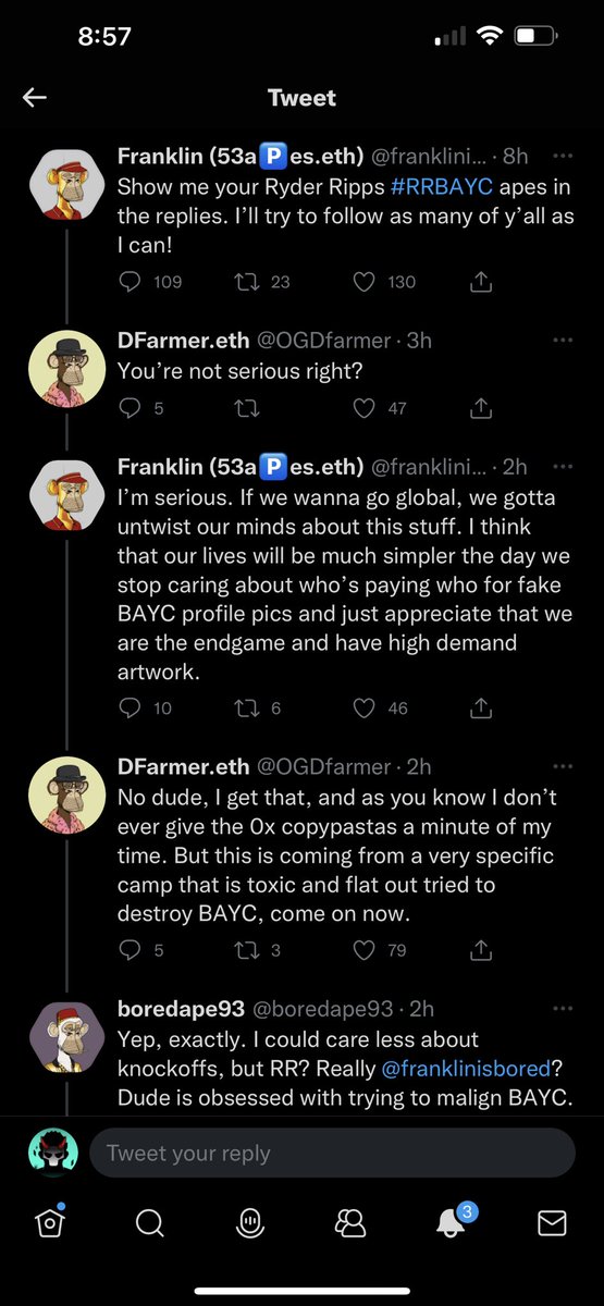 Kurogod's tweet photo. Lol 😂 #bayc how y’all gonna question the man pushing 53 apes 🦍??? #monkeydrama it’s almost as if your lack of intelligence is showing lol 😂 free advertising is free advertising lol, if you think people will pay 💰 for the fake apes in measure of the original you stupid 🤣 https://t.co/hwrfikOW8M