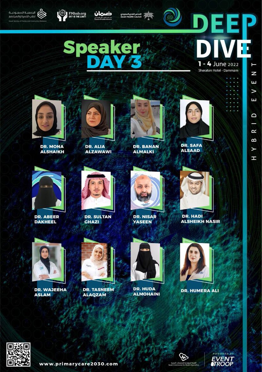SSFCM_org's tweet image. Deep Dive 2022 is just around the corner! Day 1 was just the beginning, but we promise to keep the amazing highly qualified speakers and important topics going!

Take a look at the Agenda and Speakers for the 3rd DAY of #DD2022

Register here:
Primarycare2030.com