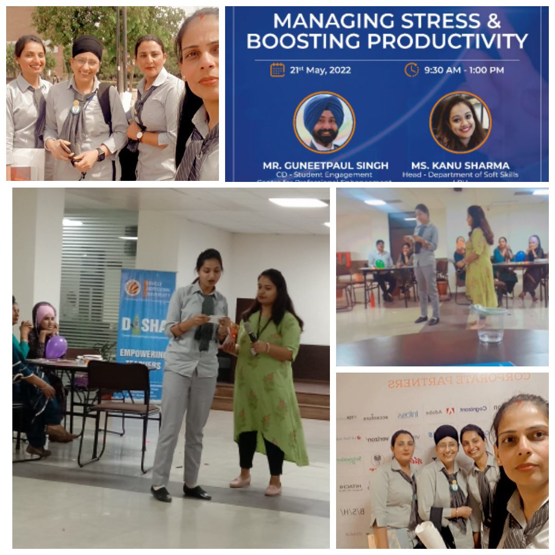 Attended seminar on 'Managing stress and boosting productivity's at lpu.  #entertaining #innovative #lessontolife #lpudisha
@KhullarY <a href="/Prabhjo60556013/">Prabhjot Gill</a> <a href="/STSWSRAJGOMAL/">S.T.S. World School (Official)</a>