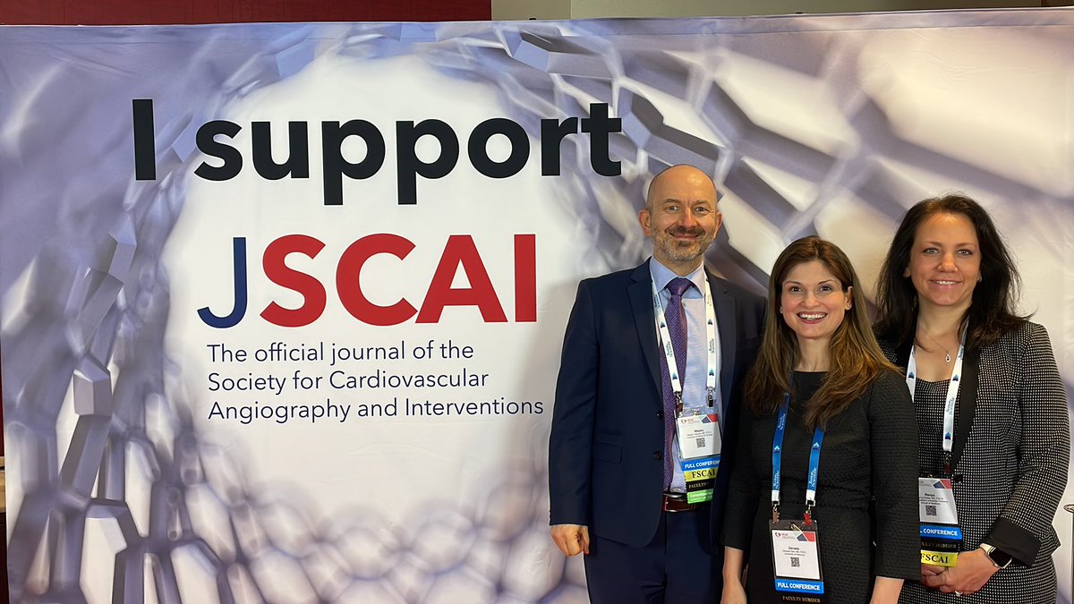 SCAI's tweet photo. @DenadaPalmMD @mividovich @DrRanyaSweis #SCAI2022 #ISupportJSCAI https://t.co/nZr5OdXBvg