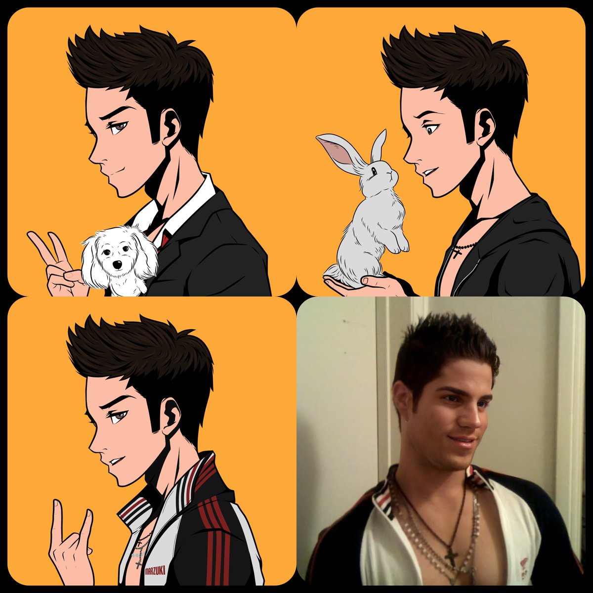 Another VERY SPECIAL THANK YOU  to <a href="/CosplayMarzuki/">Zukazuka</a> for turning ME into an NFT!!! 

<a href="/CosplayMarzuki/">Zukazuka</a> took three pictures of me... a picture of my rabbit Coneja "Coco" and a picture of my dog Guimauve "Guiggy." 

I am so so happy with the results! 

MARZUKI AS 0xJACKALOPE!