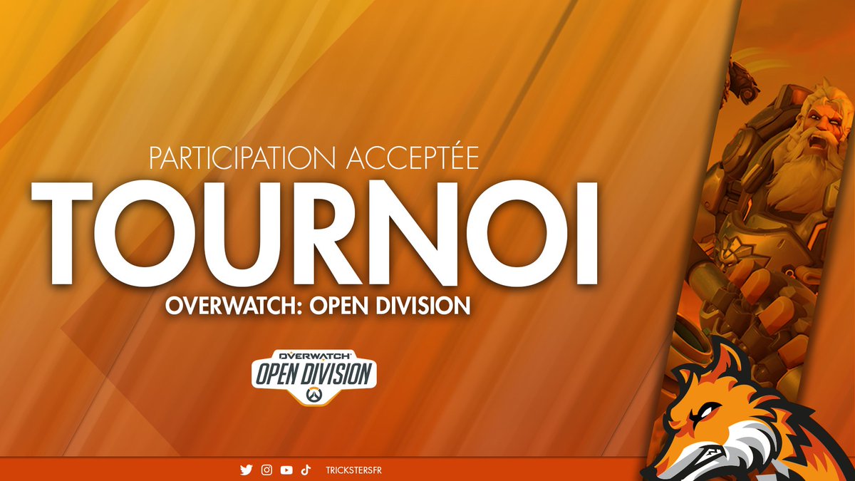Aujourd'hui, notre équipe Overwatch participe à l'open division <a href="/owpathtopro/">Overwatch Path to Pro</a> à 17h 

#letsgotricksters