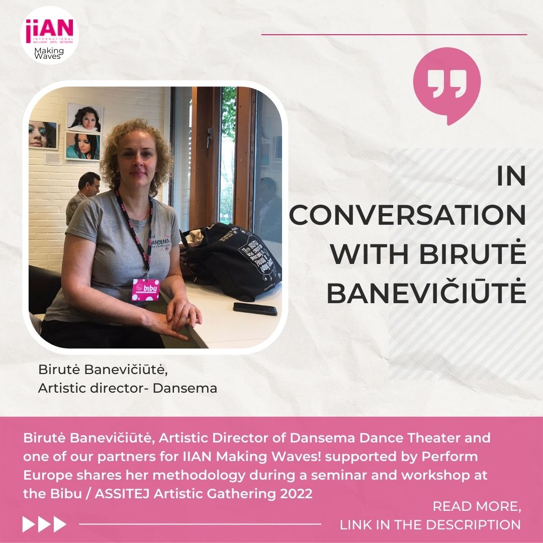 iian_network's tweet photo. IN CONVERSATION WITH BIRUTĖ BANEVIČIŪTĖ :
Link: https://t.co/gWp59cjd9c

@iian_network @ASSITEJ

#iian_network #performeurope #dansemadancetheater #performeuropelive #IIANMakingWaves #aprilfestival #catchthewave https://t.co/T0NH7pKUZP