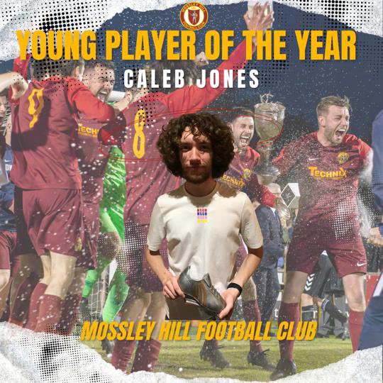 MossleyHill_FC's tweet photo. Our Young Player of the Year Award was presented to @CalebJones45 and it couldn’t have been more deserved. We’ll back to his best!! Well done mate! #oneclub https://t.co/vWiJiczrF0