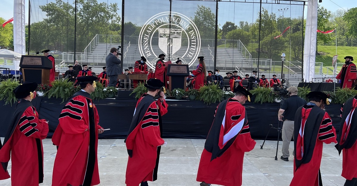 rpi's tweet image. A total of 2,063 degrees are being awarded to the Class of 2022 today. Learn more about members of the class and what they will be doing after graduation: bit.ly/3LzcAB9. #RPI2022