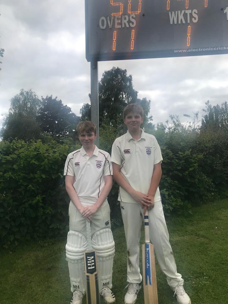 BromsPrepSport's tweet photo. Well done to our U12A cricket team following their win vs @RGSWorcester. Thank you to the opposition for a great game. 

Huge congratulations to George H and Ed H who both scored 50 and 53 runs not out today. #BromsSport #BromsCricket #SchoolSport https://t.co/g8dwWeQNCO