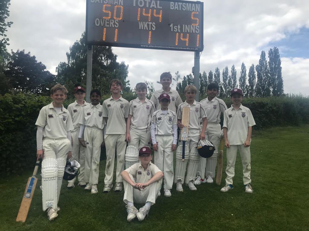 BromsPrepSport's tweet photo. Well done to our U12A cricket team following their win vs @RGSWorcester. Thank you to the opposition for a great game. 

Huge congratulations to George H and Ed H who both scored 50 and 53 runs not out today. #BromsSport #BromsCricket #SchoolSport https://t.co/g8dwWeQNCO