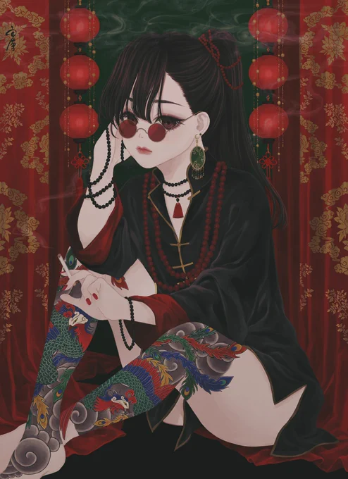 和装、中華、刺青などをよく描いてます。

#何度でも見てほしいお気に入りを貼るタグ 