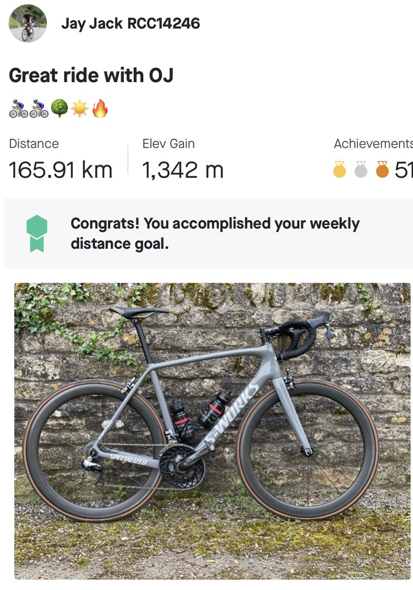 JayJacko's tweet photo. Satisfying #cycling day! #sworks #absoluteblack https://t.co/lqKTZd3EHh