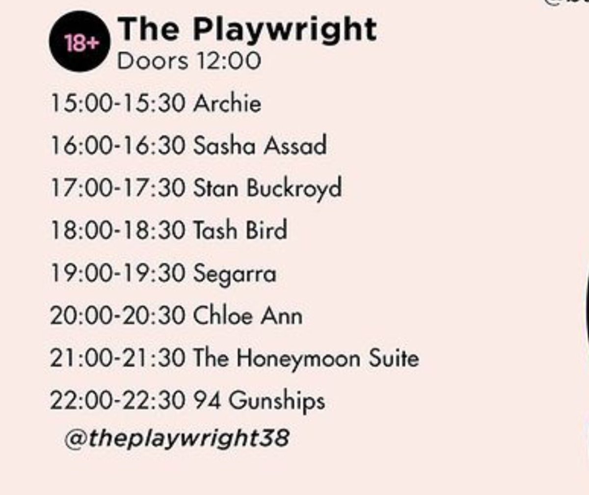 Catch us playing <a href="/d2dnottingham/">Dot To Dot Nottingham</a> at the Playwright at 10pm!!