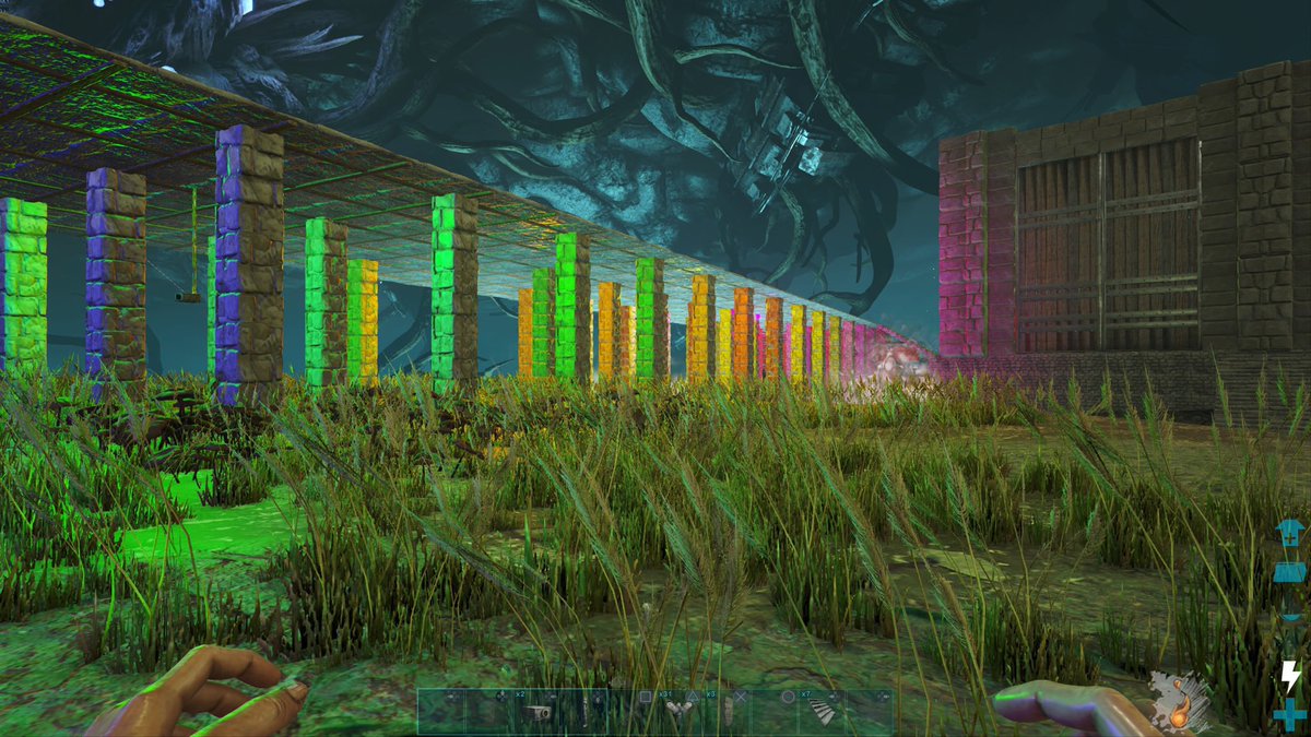eft_na's tweet photo. もち鯖のレインボーブリッジ
めっちゃお気に入り🤭
#ARK
#PS4ARK https://t.co/2wi2H7KcHM