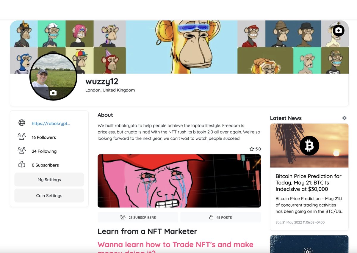 robokryptonft's tweet image. the only social network in the world completely dedicated to crypto and nft and you can own it. #socialnetwork #robokrypto #startup #tech #crypto #nft #NFTartist #nftdrops  #CryptoNews #CryptocurrencyNews #nftnews #NFTCommmunity #comingsoon #retweet please. Get ready to mint.