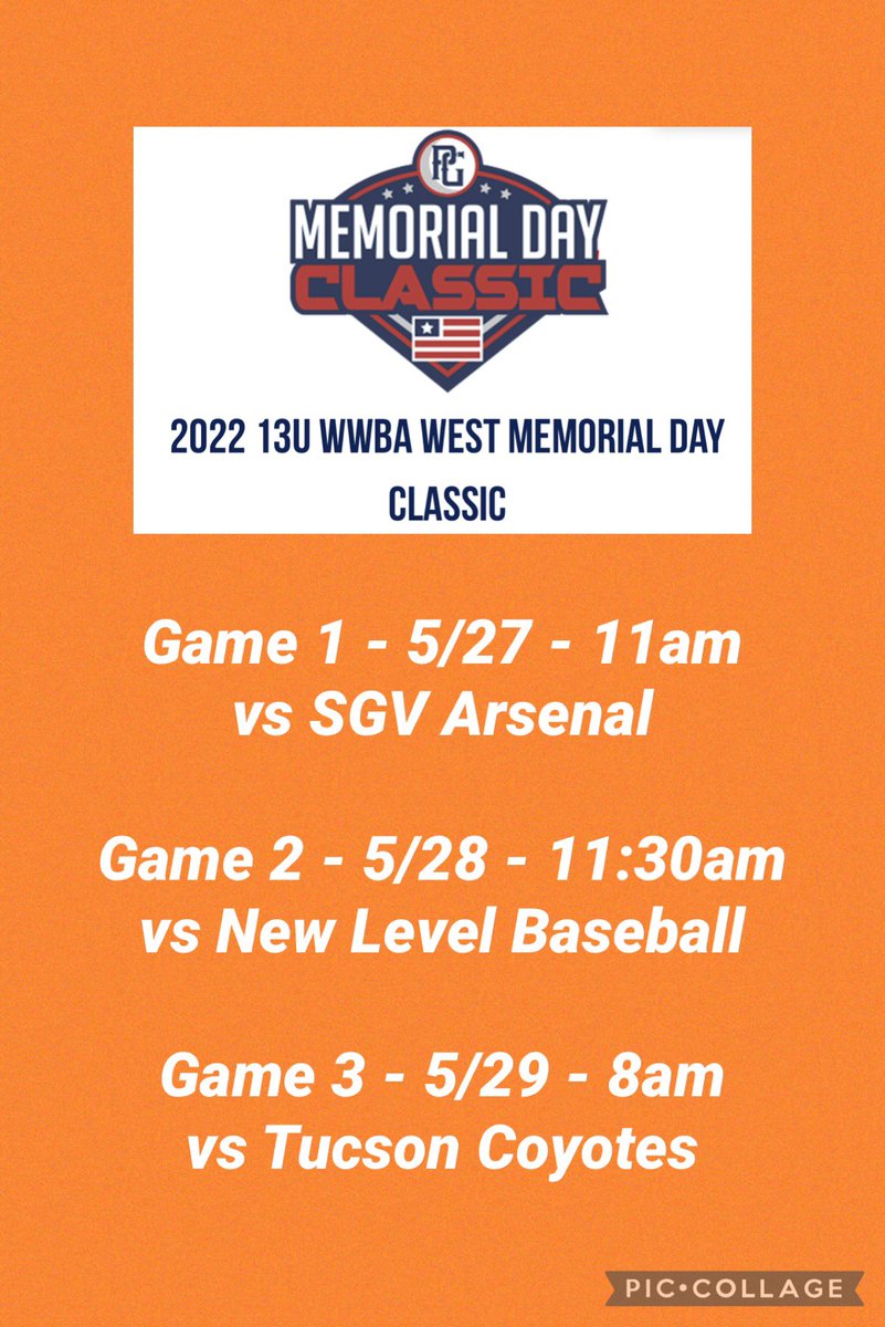 VisaliaWolfPack's tweet photo. The Wolf Pack 13U is excited to be heading to AZ next week to play in the PG WWBA Memorial Day Classic! This is a wood bat tourney with games being played at MLB spring training facilities in the area against top competition from the west coast. Can’t wait, Go Pack!!! https://t.co/6Ddg1fBvQS
