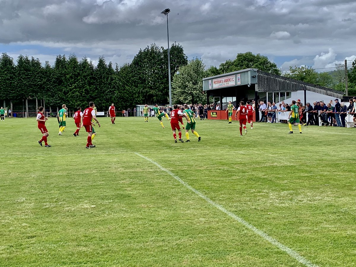 CWFA Cup Final 🏆

@LlaniTownfc 2 @BreconCorriesFC 0

Two goals in the first half from @C_Bird93 ⚽️⚽️ 
@AndyEvs_08 was excellent throughout for @LlaniTownfc causing the fullbacks lots of problems. 
@BreconCorriesFC played their best football the last 15