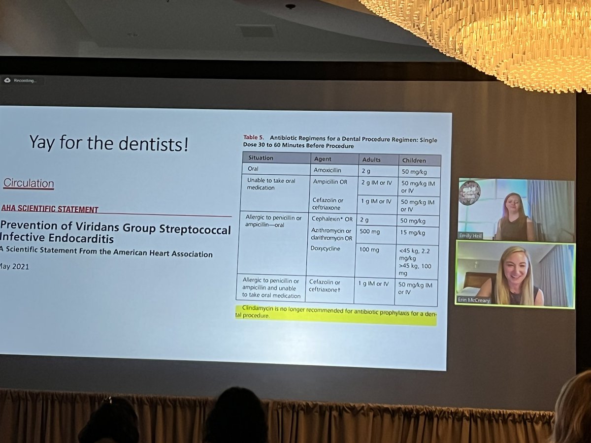 IDstewardship's tweet photo. 👋 Bye bye clindamycin! #MADID2022 https://t.co/xeuDWS5rkI