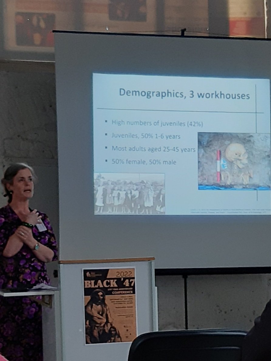Easy to say that we were captivated and horrified in equal measure by Dr Linda G. Lynch's talk on human skeletal evidence of the #GreatFamine, from workhouses in Cashel, Tuam, Manorhamilton, and Kilkenny <a href="/IrishWorkhouseC/">Irish Workhouse Centre Portumna</a>