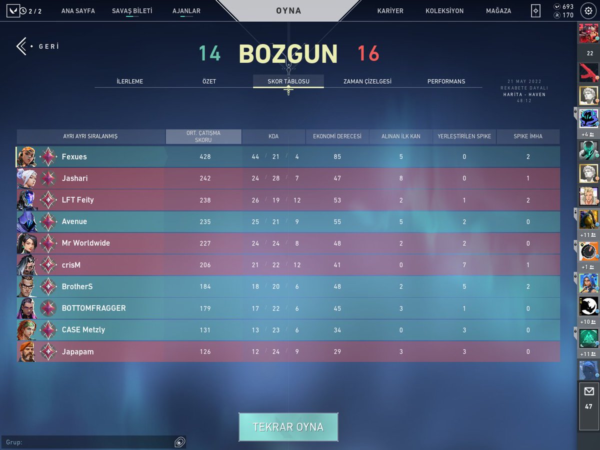 ranked hiç ama hiç stresli degil