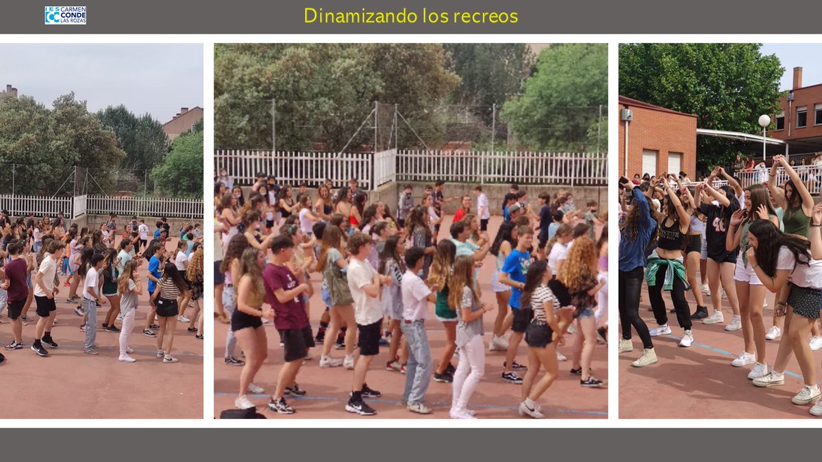 Dinamizando los recreos de nuestros niños. !Dale zumba¡ <a href="/CharoTorcal/">CHARO TORCAL</a> <a href="/esteralon/">Ester Alonso</a> <a href="/Yisusteacher/">Jesús Rodado Delgado</a> <a href="/carmendelengua/">Lengua_Carmen_Conde</a> <a href="/APACarmenConde/">APA Carmen Conde</a> <a href="/APAColeLaEncina/">AMPA Cole La Encina</a> <a href="/AmpaElCantizal/">Cᴏʟᴇɢɪᴏ Eʟ Cᴀɴᴛɪᴢᴀʟ</a> <a href="/jdelauz/">José de la Uz</a> <a href="/Noegguerrero/">Noelia González</a> <a href="/Ayto_Las_Rozas/">Ayuntamiento de Las Rozas</a> <a href="/marisafiba/">Marisa Fidalgo</a> <a href="/APAColeLaEncina/">AMPA Cole La Encina</a> <a href="/VecinosLasRozas/">Vecinos de Las Rozas</a> <a href="/bibliotecarozas/">BibliotecasLasRozas</a>