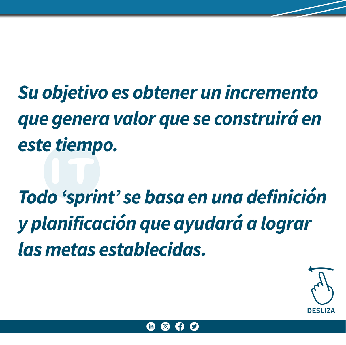 itservice_co's tweet photo. #AprendeConITService ✅

Sabías qué, ¿El núcleo central al aplicar la metodología Scrum, es el sprint? 😦

🗣️Si te gustó este post recuerda darle LIKE y compartir con tus amigos. 👫
.
.
.
#ITService #CertiProf #agile #agilidad #negocios #sprint #Scrum https://t.co/7klwOX9GQk