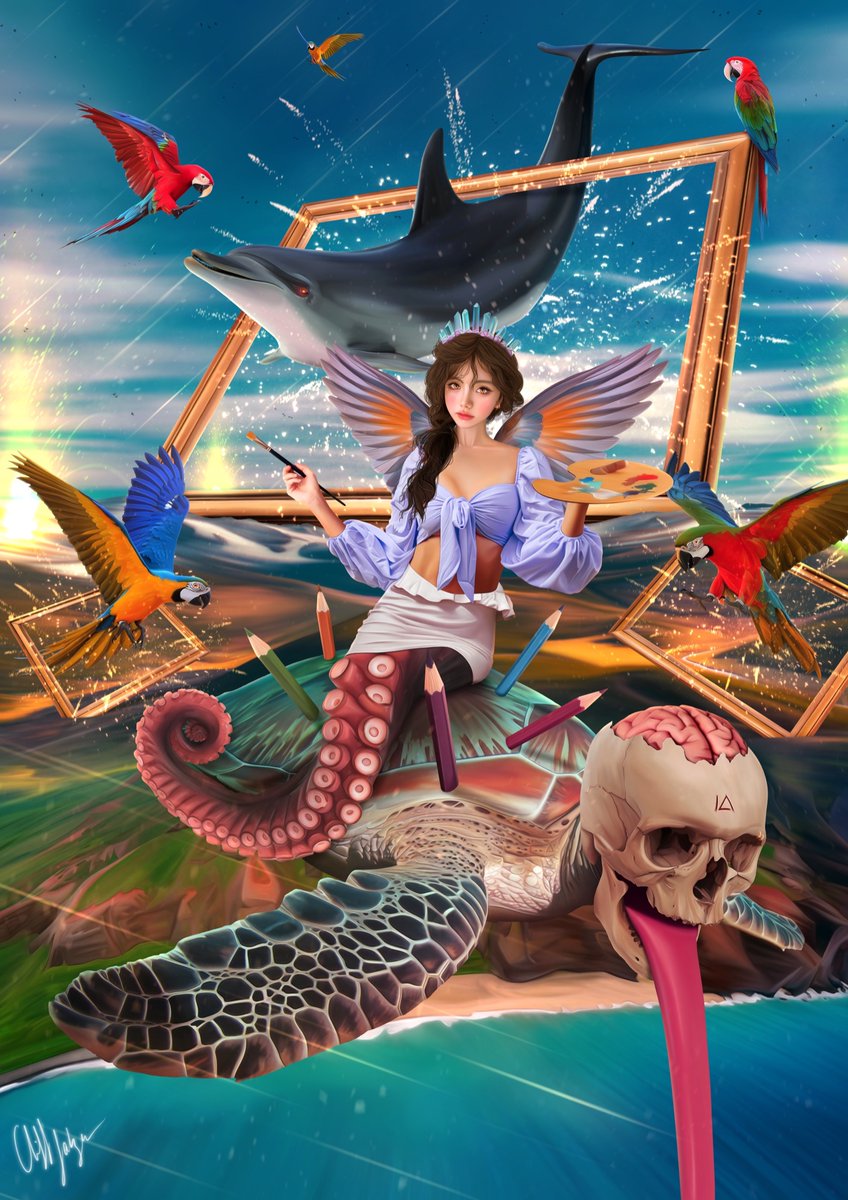 A mind that has experienced the adventure of art and felt the emotions of color can never go back to its old dimensions. Every step your eyes have taken across this wondrous canvas will take your mind on a journey you never want to stop exploring.