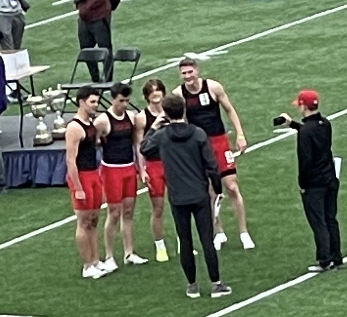 🥇Sprint Medley Champs🥇
Jack Wajda, Jake Cornwall, Ethan Backhaus &amp; Qai Hussey take the gold with a time of 1:33.22