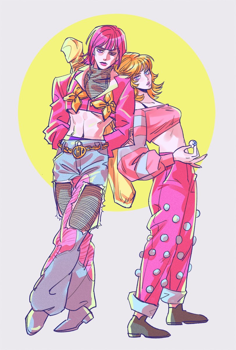 PDOT_S2's tweet photo. 핑쿠,,, #jjba https://t.co/CpaWWpISak