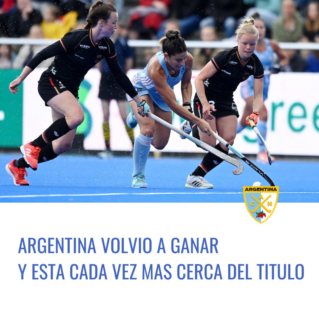 Fue otra sólida actuación de #LasLeonas que les permitió imponerse por 2 a 1 sobre Alemania para lograr su 11° triunfo consecutivo y quedar más cerca del título de la FIH Pro League.

📰 Leé la nota: bit.ly/3wxek9O