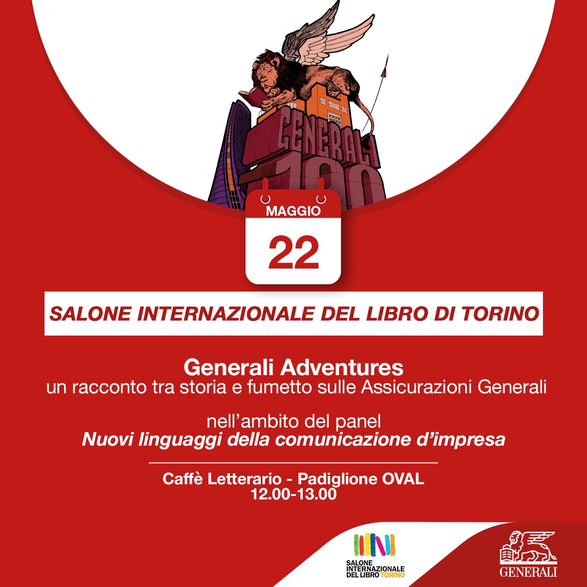GENERALI's tweet photo. Domani saremo a #SalTo22 per una presentazione speciale. Vi aspettiamo!

#GeneraliAdventures https://t.co/TqMQvzzApG