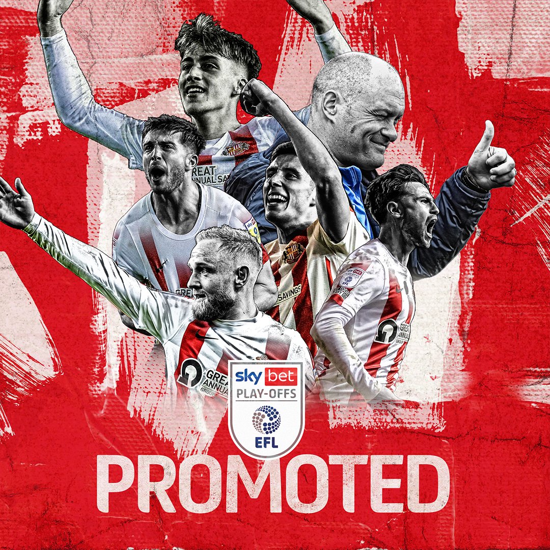 🆙 Congratulations, <a href="/SunderlandAFC/">Sunderland AFC</a>! 👏

#EFLPlayOffs | #StepUp