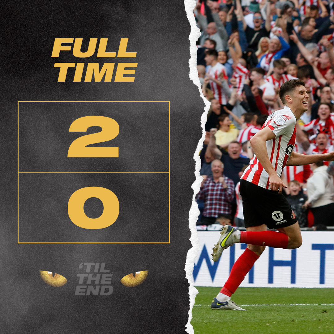 SUNDERLAND ARE PROMOTED TO THE CHAMPIONSHIP!!