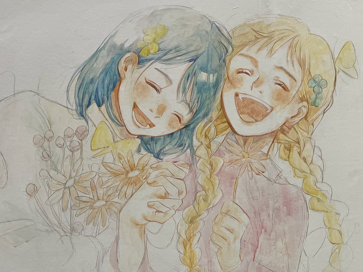 芦屋マキさんの絵に、本日初めて出会いました。出会えてよかった。今日の絵、素敵でした！

#デザインフェスタ55 
#デザフェス