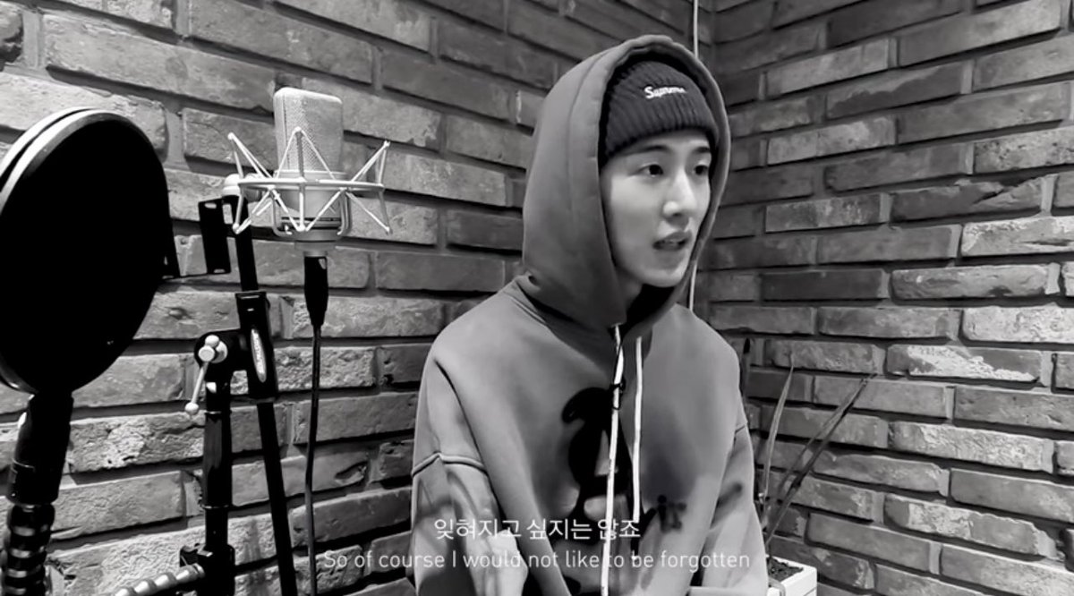Hanbin: "I'm only human, so of course I wouldn't like to be forgotten.." 😭