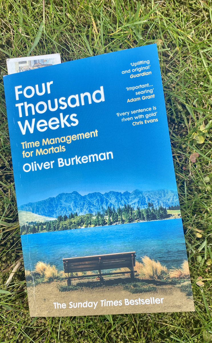The current #BizBookClub choice is by <a href="/oliverburkeman/">Oliver Burkeman</a> 4000 weeks is the average lifespan, I reckon I’ve got about 1500 weeks left so I’d better get on with it!😍 If you like non fiction join me and Beth <a href="/sociallyoxford/">Beth Kirk - Social Media Marketer</a> in the club 👉🏻 sociallyoxford.co.uk/biz-book-club/

#BookTwitter