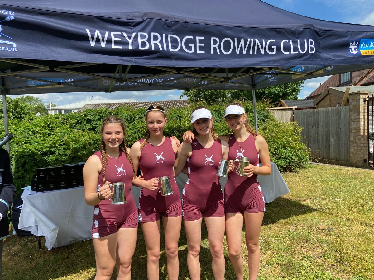 SGCBC1's tweet photo. Congratulations to all our winners at Walton and Weybridge Regatta @WaltonRowing @WeybridgeRC #gogeorges @SGC_Sport @sgweybridge https://t.co/wHBKqzkYGP