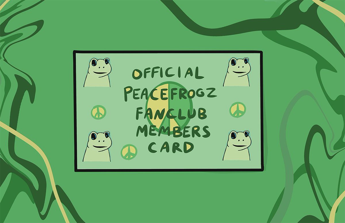 clipdad_'s tweet photo. 🚨🐸ATTN. @PeacefrogzNFTs COLLECTORS!🚨🐸 You have all been airdropped an "Official Peacefrogz Fanclub Members Card" This card is admission ticket to fun and adventure... #thankyounftcollectors #thankyounftcommunity @honeyman_sue @udontatme @CwStubbsART 

https://t.co/WTowxZoIA7 https://t.co/b3NoEIWf6O